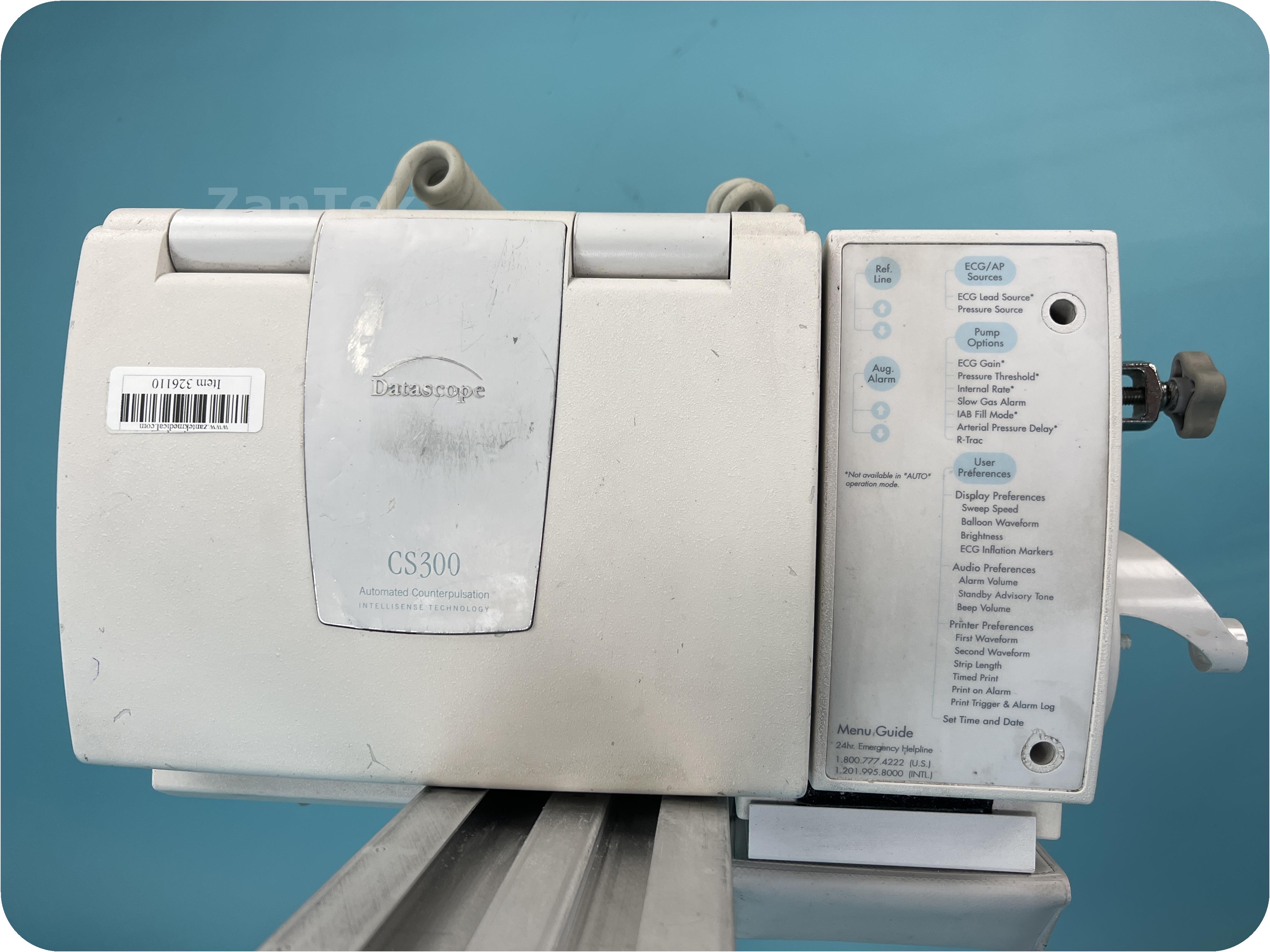 Zantek Medical 326110Maquet CS300 IntraAortic Balloon Pump